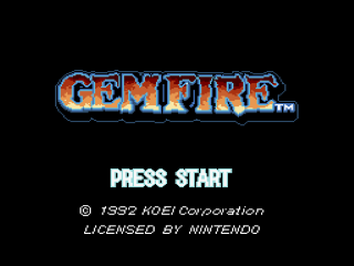 Super Royal Blood title screen for Super Famicom